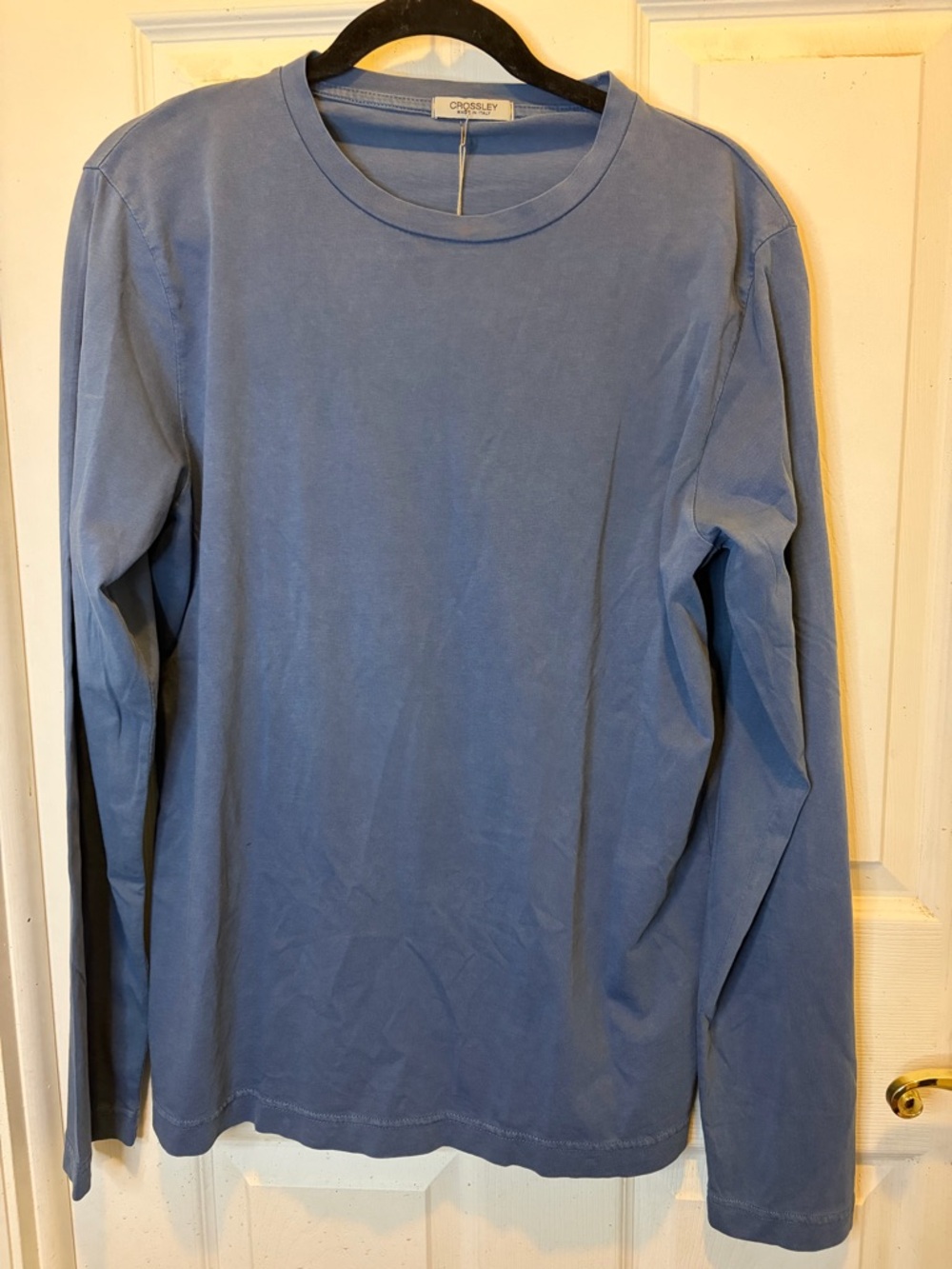 Crossley Men’s Long-Sleeve Crewneck Shirt - Slate Blue